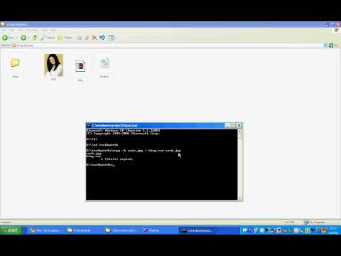 hide files behind jpeg
