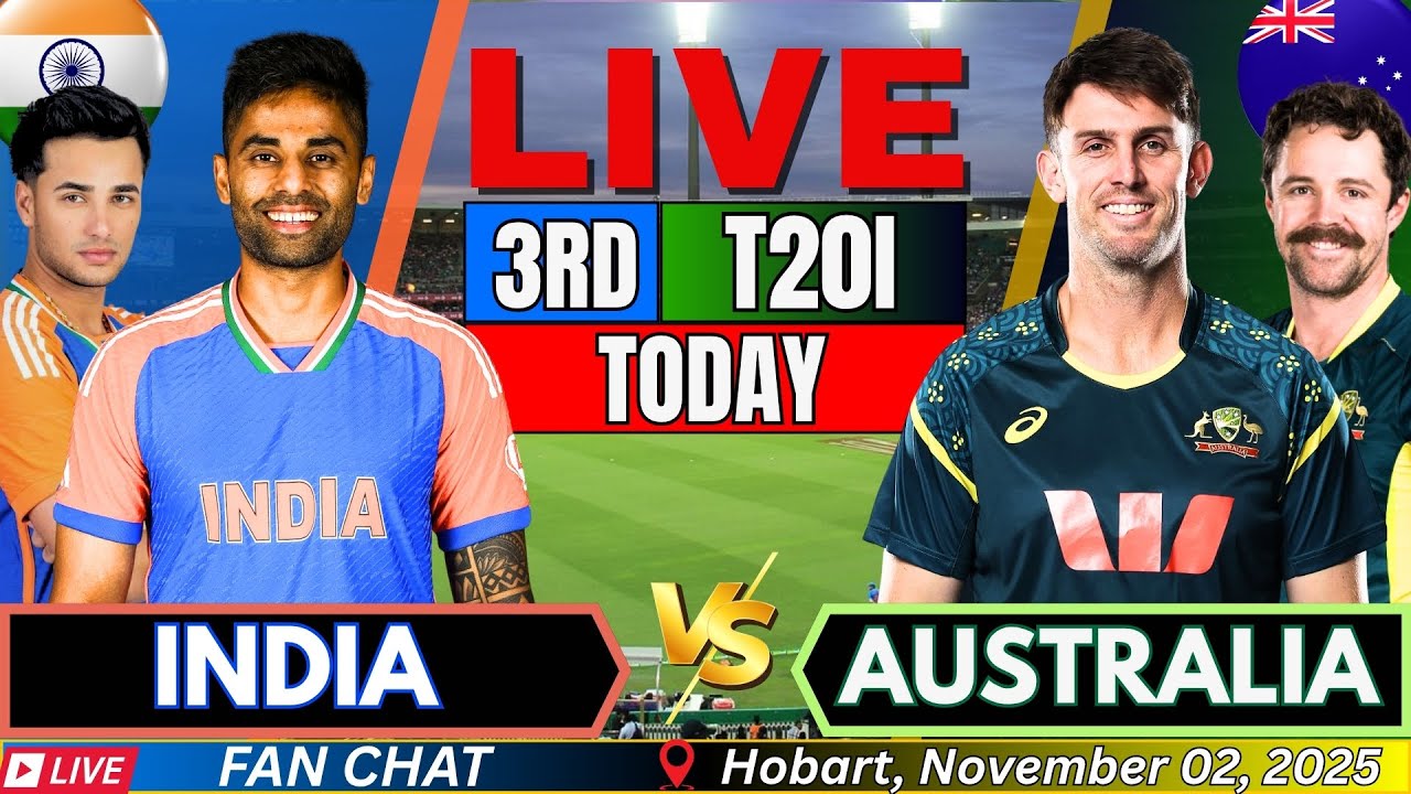 🔥 India vs Australia 3rd T20 Live: Score, Commentary & Fan Chat Today