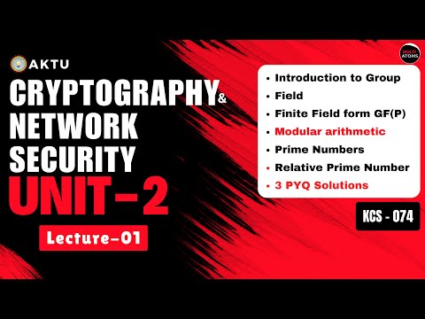 Cryptography & Network Security | Unit-2 | Lec-1 | One Shot | KCS-074 | Aktu Exams| PYQ Solutions
