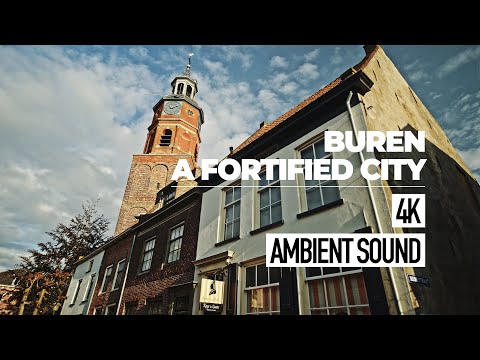 Buren - waar Willem van Oranje trouwde / A Fortified City with Royal Dutch History | 4K Walk