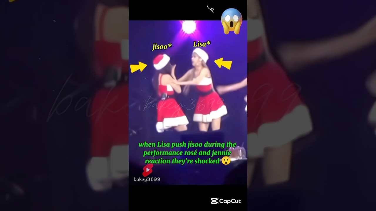 Lisa Shoves Jisoo in Surprising Moment! 😱 #KpopDrama