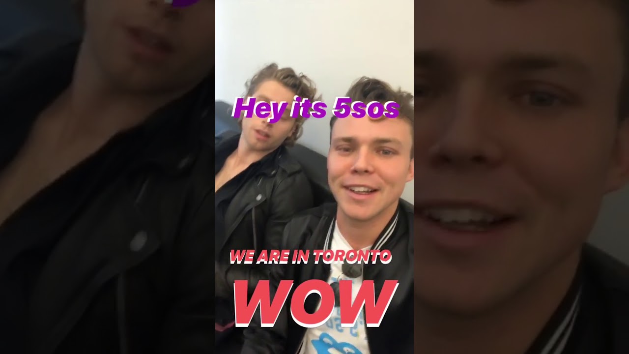 5 seconds of summer in universal music canada's instagram story (2/31) [04/13/18]