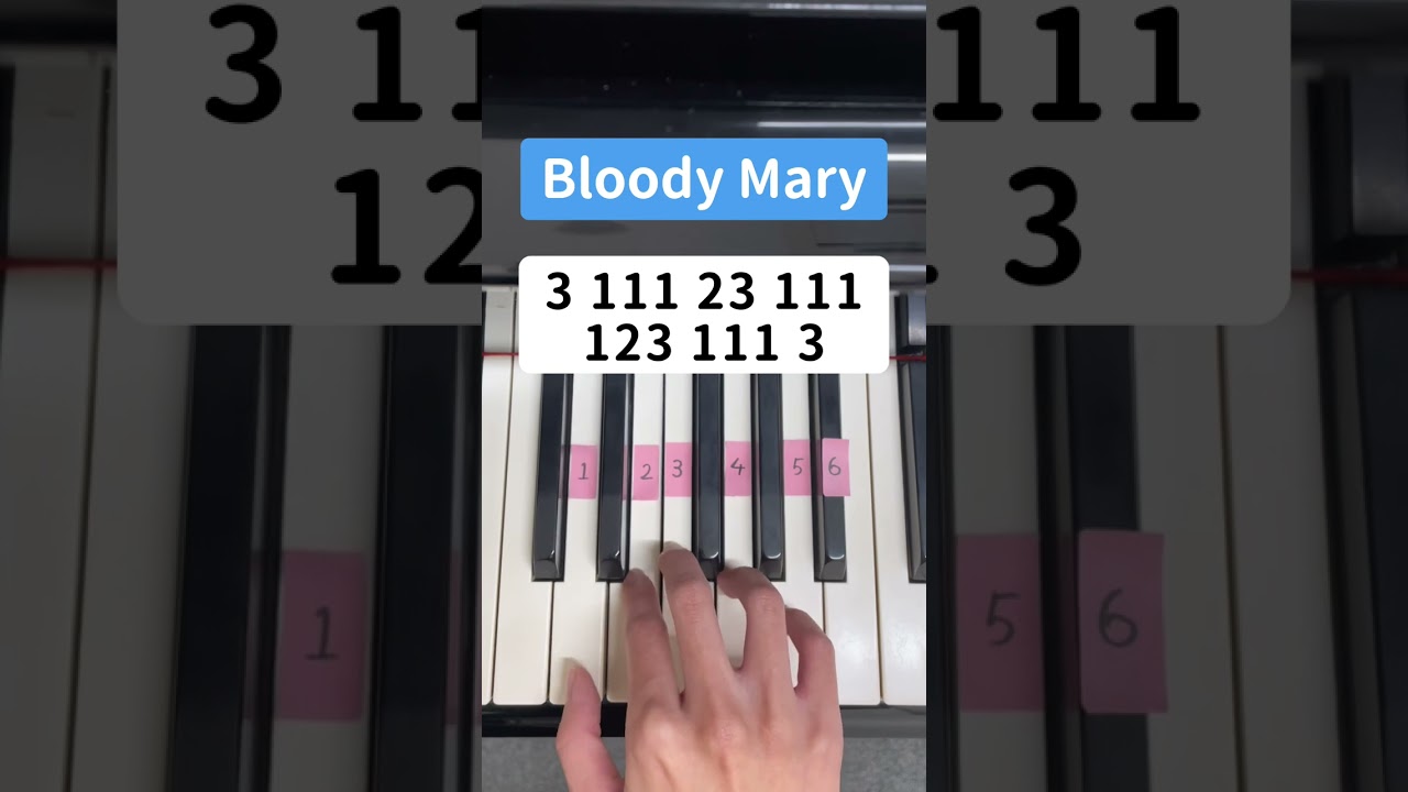 Bloody Mary Piano Tutorial 🎹