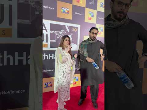 Newlyweds Kubra Khan and Gohar Rasheed at HUM TV Iftaar in Karachi