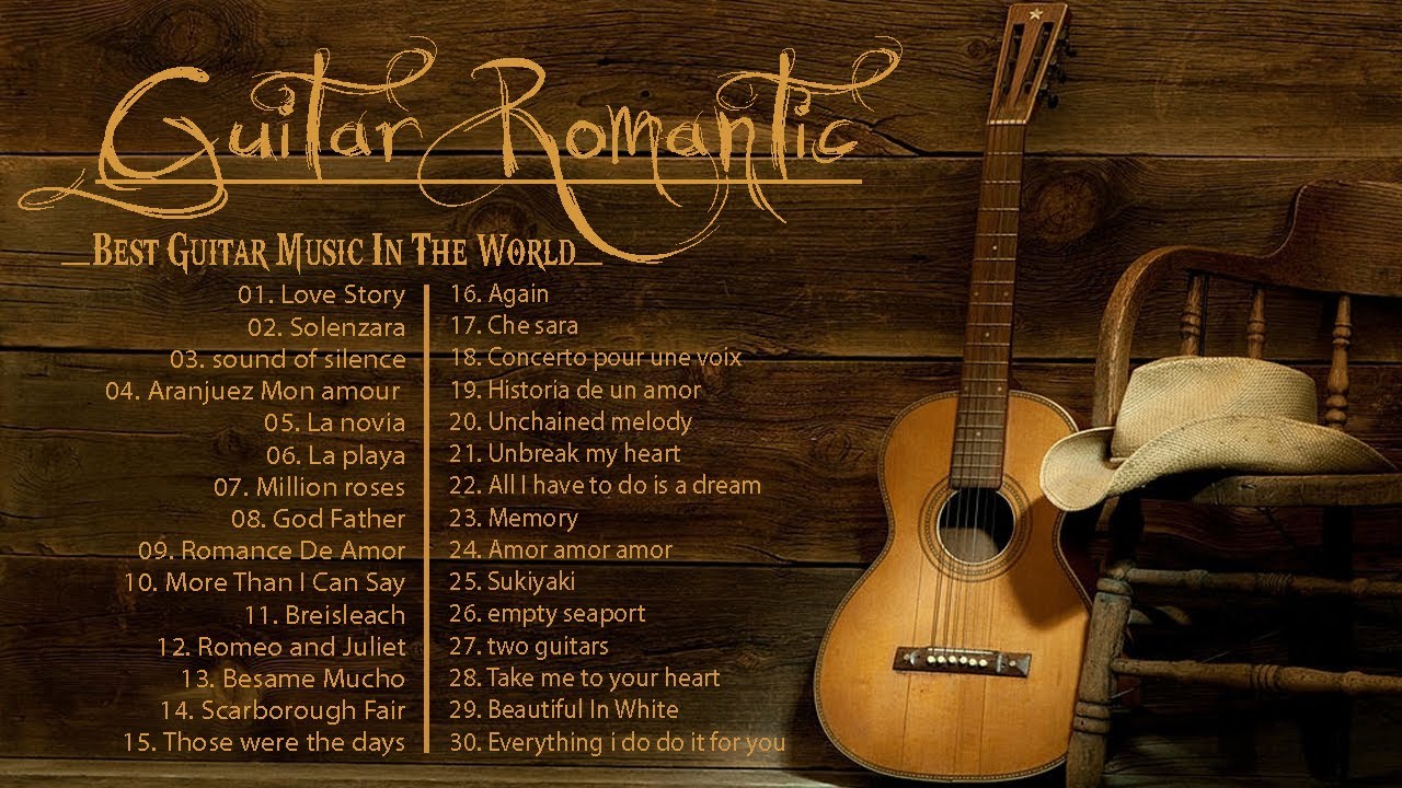 TOP 30 Top 30 Romantic Instrumental Guitar Music 🎸 | Relaxing Acoustic Tunes for Love & Calm