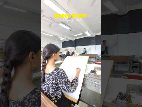 model study at college of art✏️👩🏻🎨 #shortsforgoals #sketch #modelstudy #artcollege