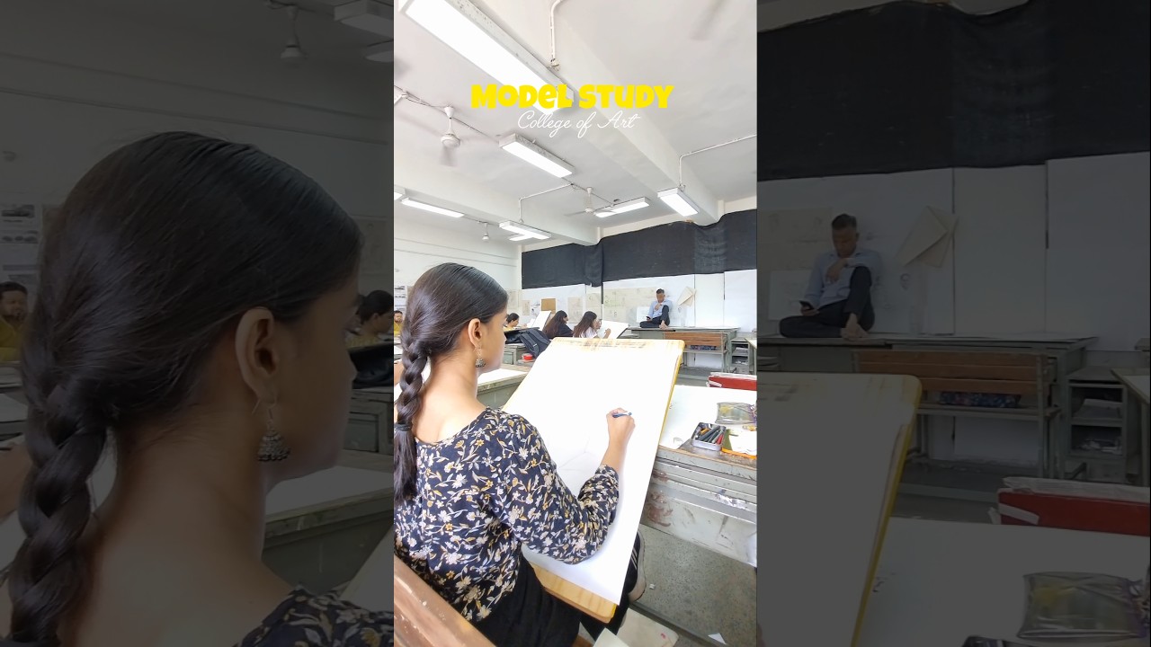 Discover the Art of Model Study at Art College ✏️