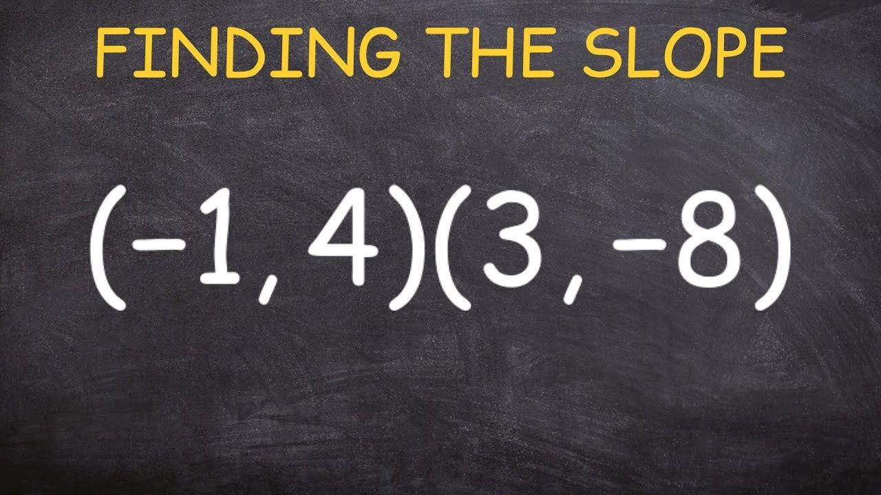 Find the Slope Between Two Points 📐
