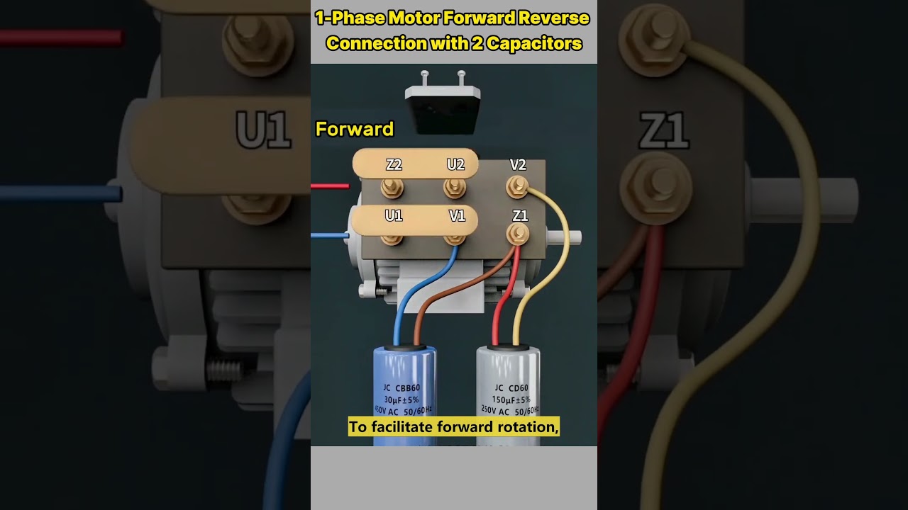 Single Phase Motor Forward & Reverse Wiring Guide 🔧