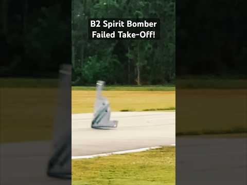 Freewing B2 failed take-off attempt! #RC #aviation #rcplane #rcjet #freewing #jet #airplane