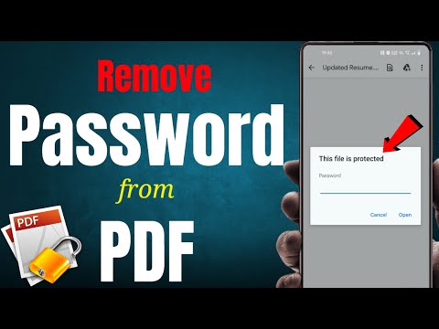 How to Remove Password from PDF File | Remove PDF Password.