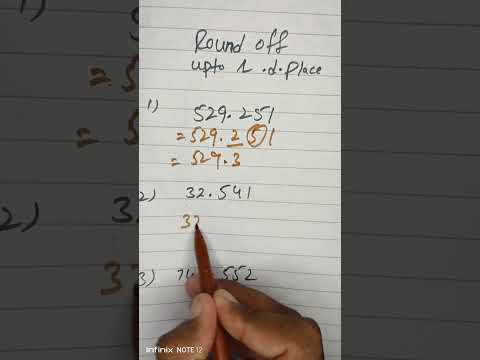 Round off upto 1 decimal place/#magic / mathematics with babar