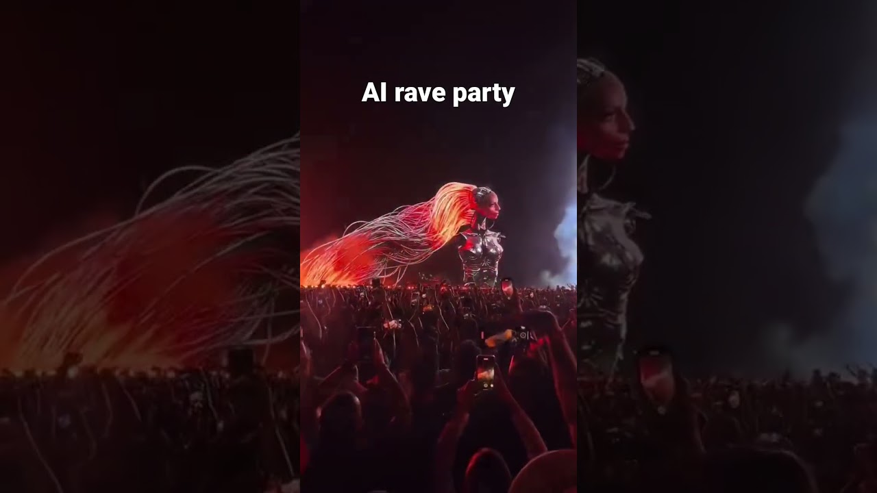 AI Rave Party: Cyberpunk & Blade Runner Vibes β¨