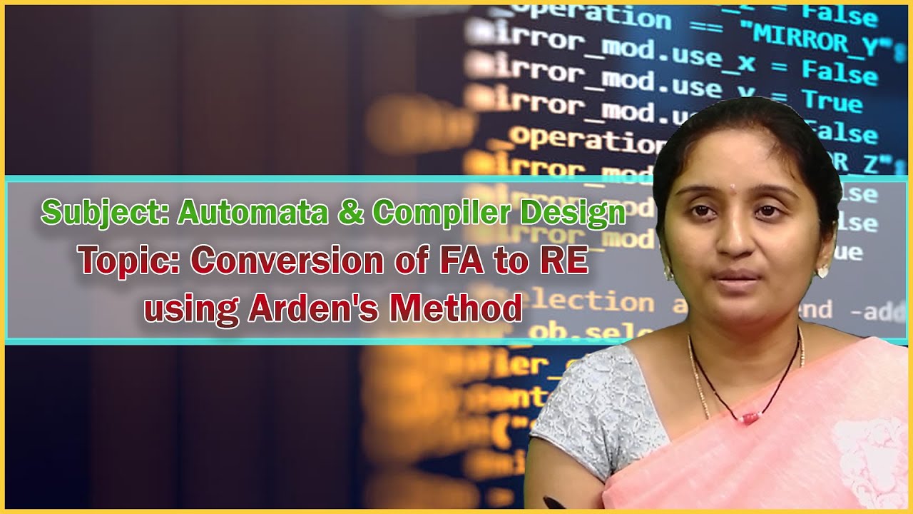 Automata & Compiler Design: Convert FA to Regular Expression Using Arden's Method 🚀