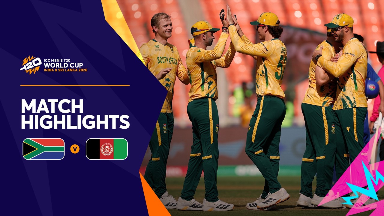 South Africa v Afghanistan | Match Highlights | Men’s T20 World Cup 2026