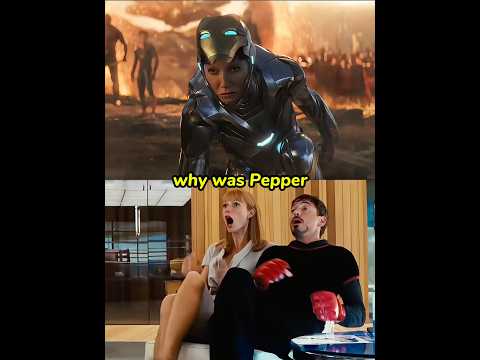 Why was Pepper Potts in the final battle of Avengers?😱 #ironman #thor #avengers #endgame #shorts