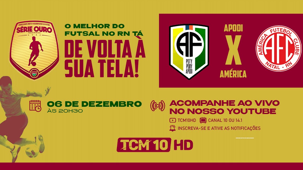 Apodi x América Natal ao Vivo - Campeonato Estadual 🔴