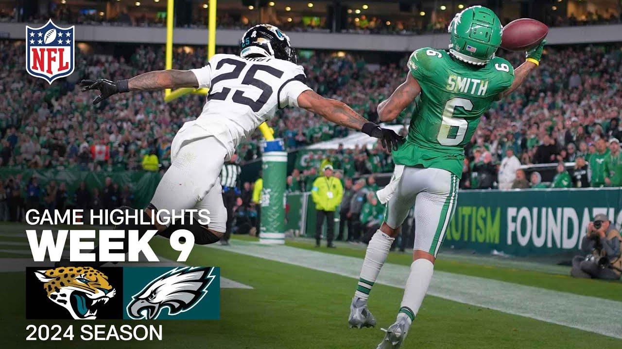 Jaguars vs. Eagles Week 9 NFL Highlights 🏈