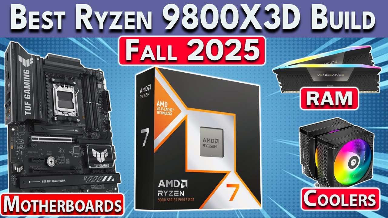 Top Ryzen 9800X3D Gaming PC Build 2025 🖥️