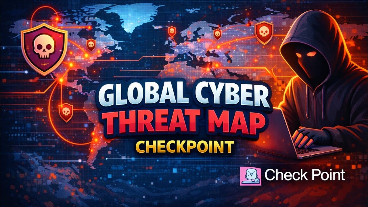 Global Cyber Threat Map Explained | Checkpoint Live Threat Map