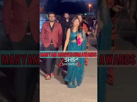 MariyamNafees with her husband and #ZahidAhmed wife arrived Hum Awards