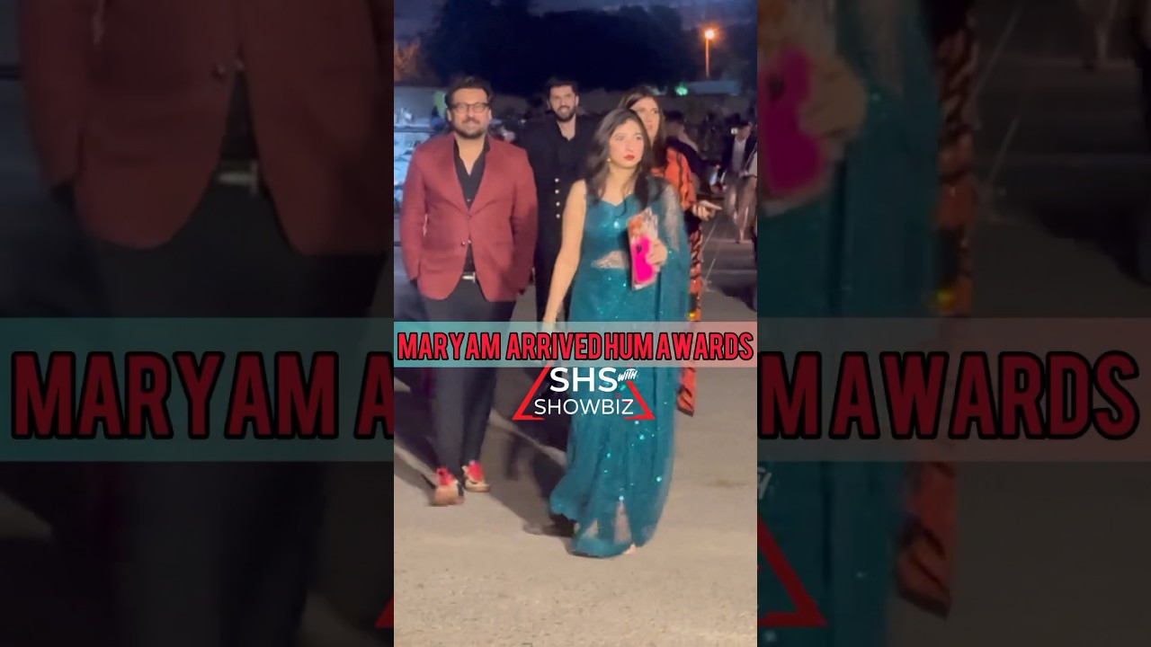 Mariyam Nafees and Zahid Ahmed Attend Hum Awards with Spouses