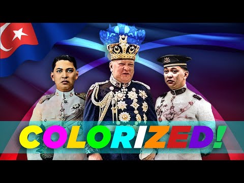 (1960 | COLORIZED #1) Istiadat Kemahkotaan Sultan Johor, Sultan Ismail ibni Almarhum Sultan Ibrahim