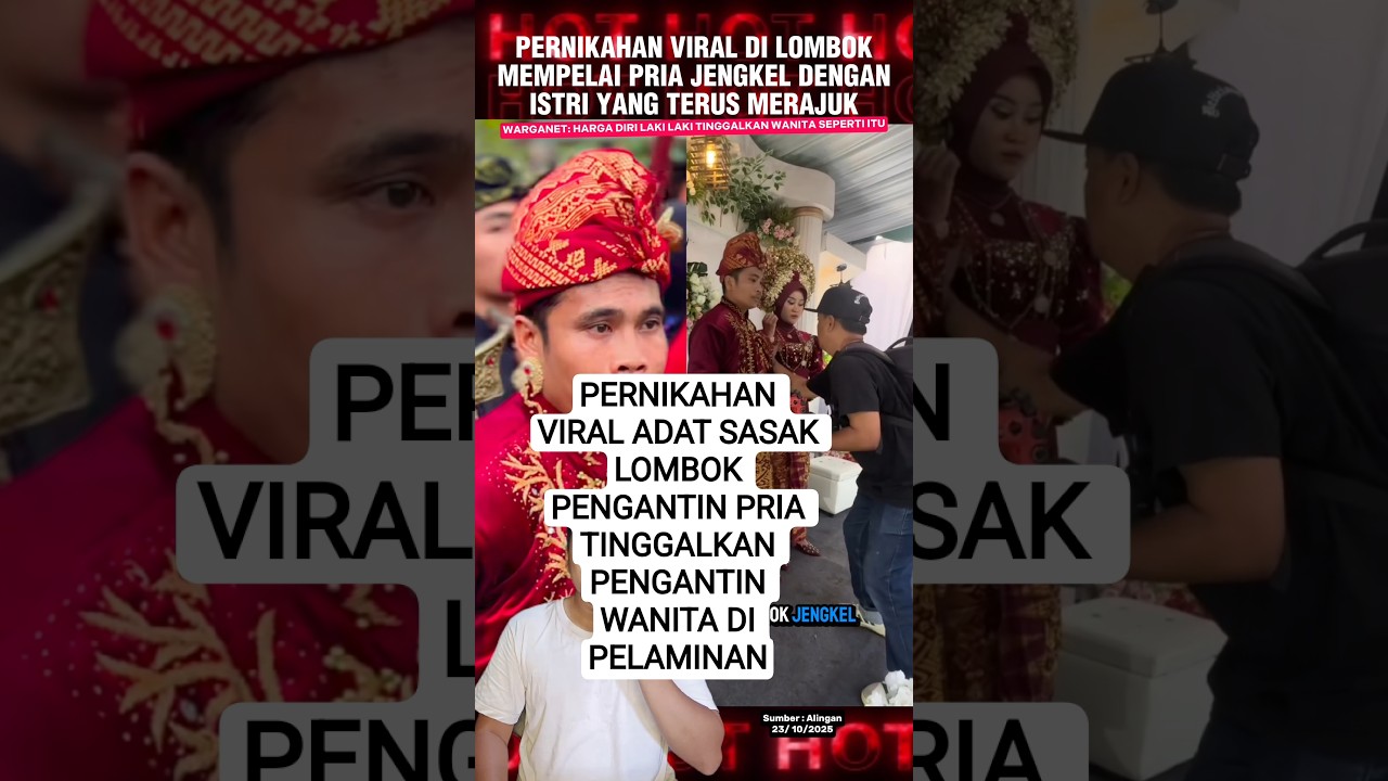 Viral Pernikahan di Lombok: Istri Merajuk Saat Hari Bahagia π