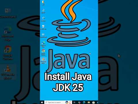 Install Java JDK 25 on Windows 10 with JAVA_HOME