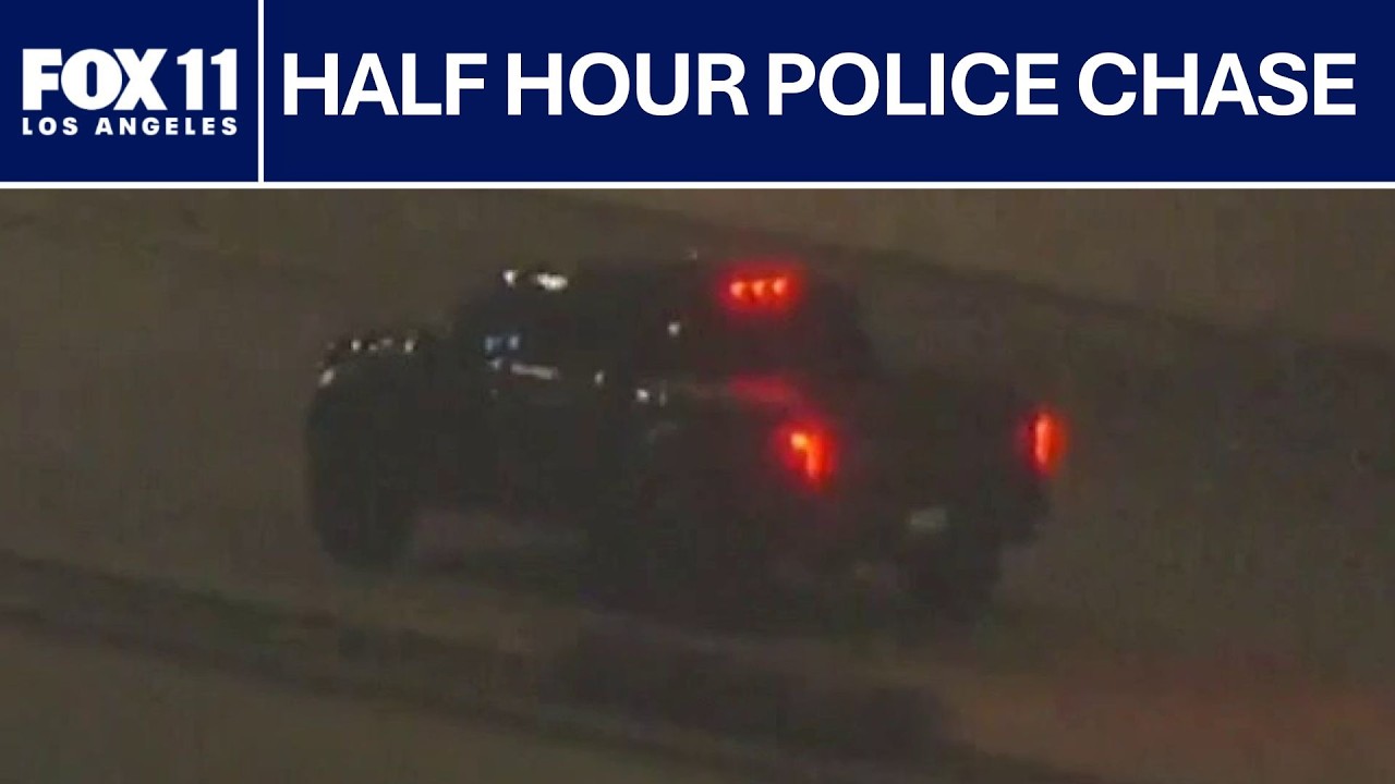 Police chase involving suspected stolen truck in Los Angeles County | FOX 11 LA