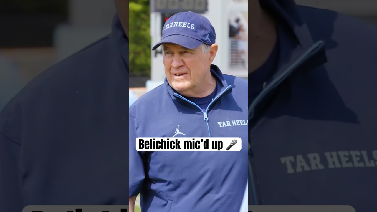 Watch Bill Belichick Mic'd Up During UNC Spring Practice ๐๏ธ