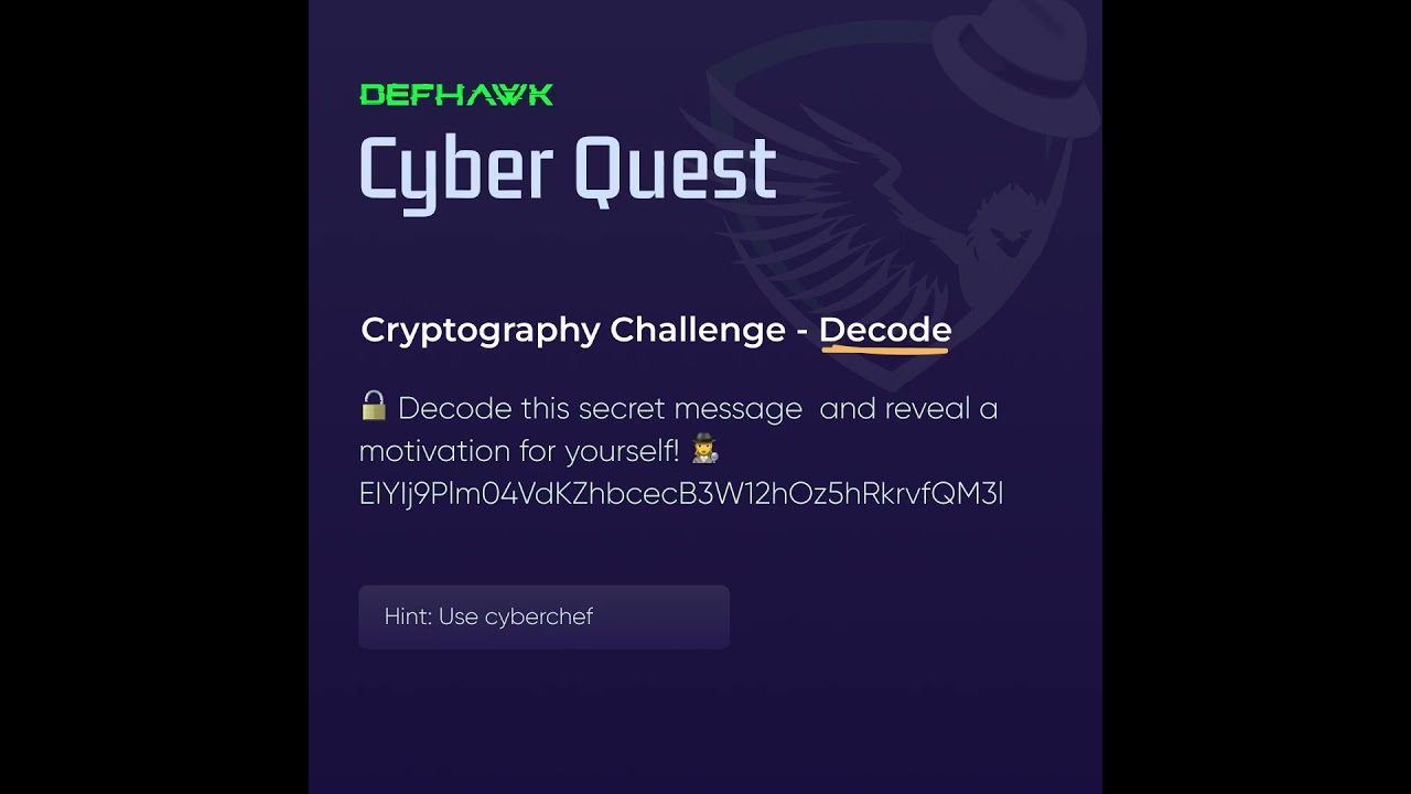 🔐 Cryptography Challenge: Decode to Uncover the Hidden Motivation!