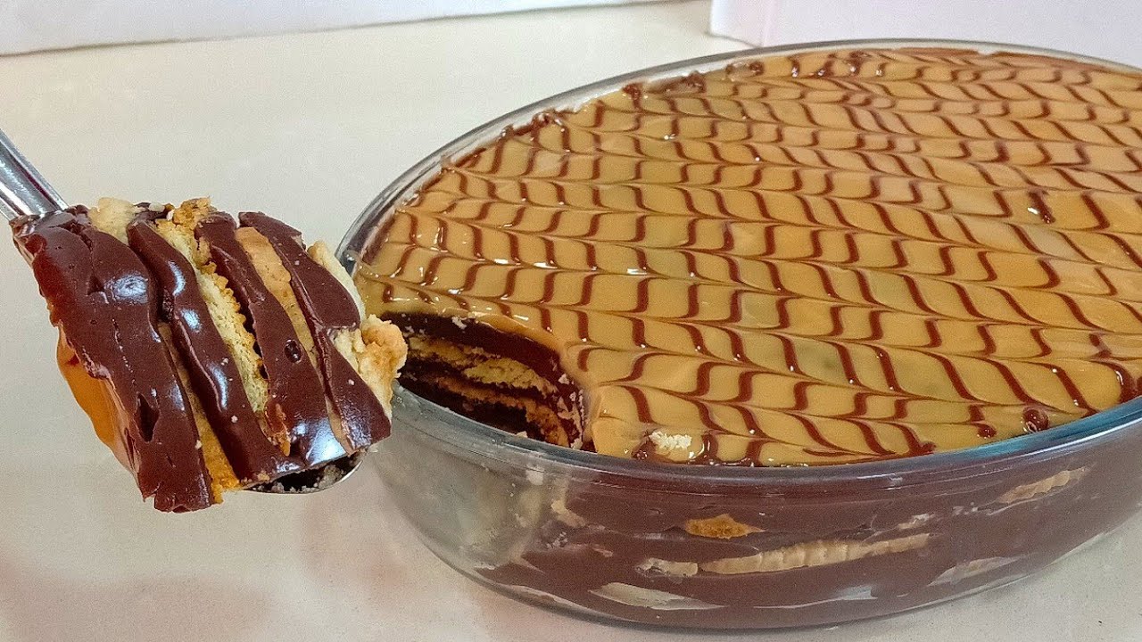 تحلية سريعة بدون فرن باستخدام الحليب والدقيق في 10 دقائق