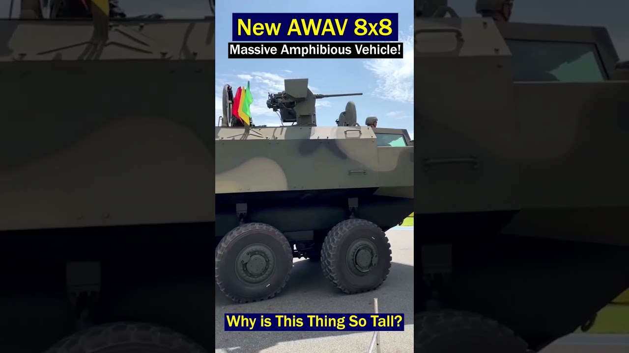 Thailand Unveils AWAV 8x8 Amphibious Armored Vehicle 🚤