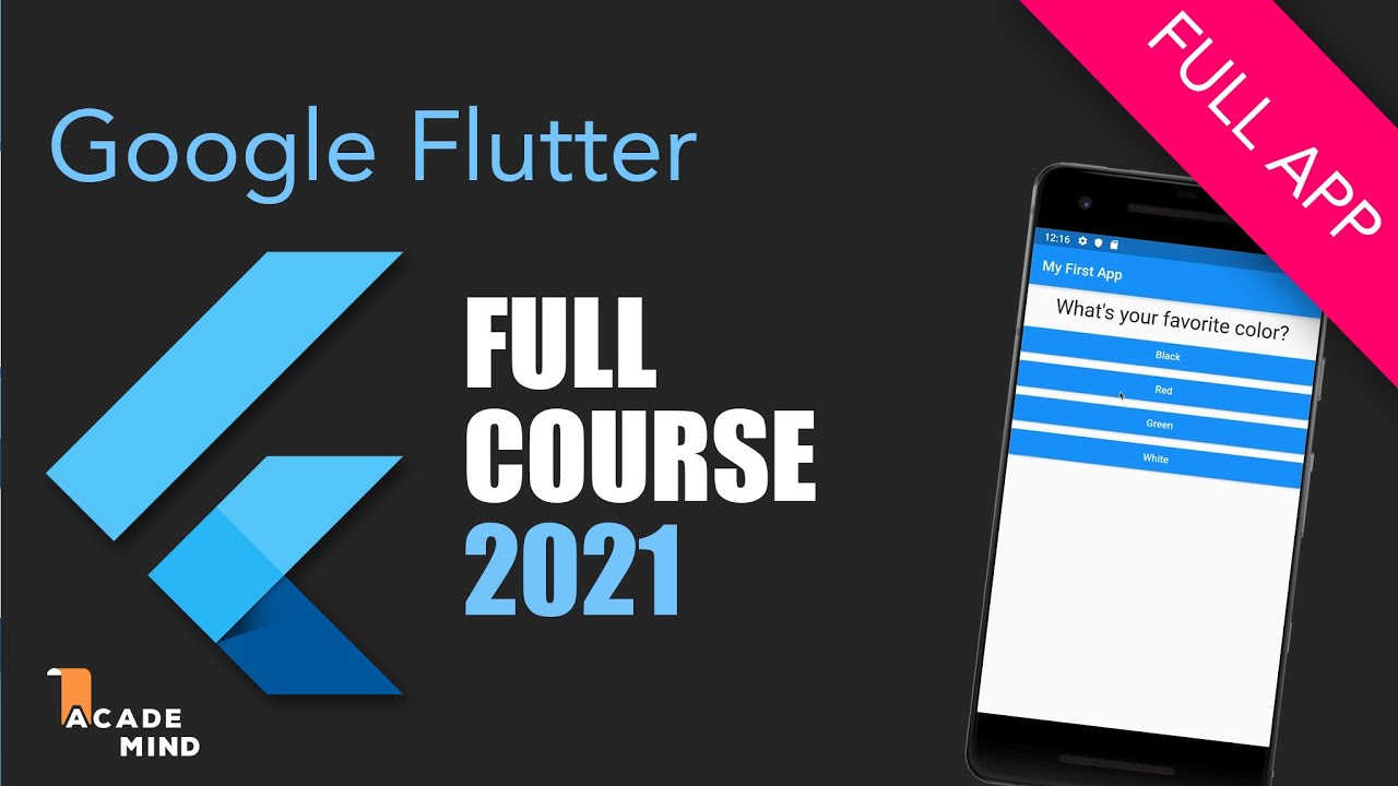 Flutter Crash Course for Beginners: Build Apps with Dart