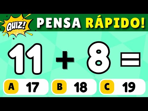 🚨 Quiz de Matemática com Adição #5  [SERÁ QUE VOCÊ CONSEGUE ACERTAR TODAS]