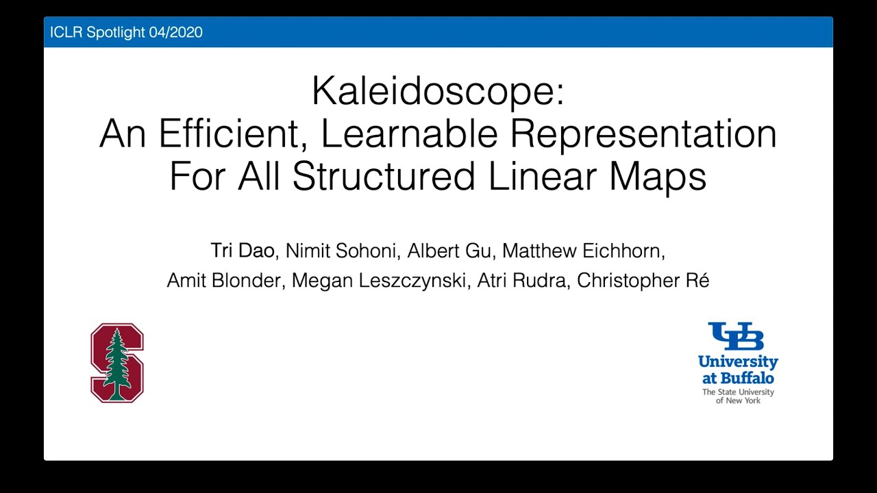 Kaleidoscope: Learnable Structured Linear Maps 🤖