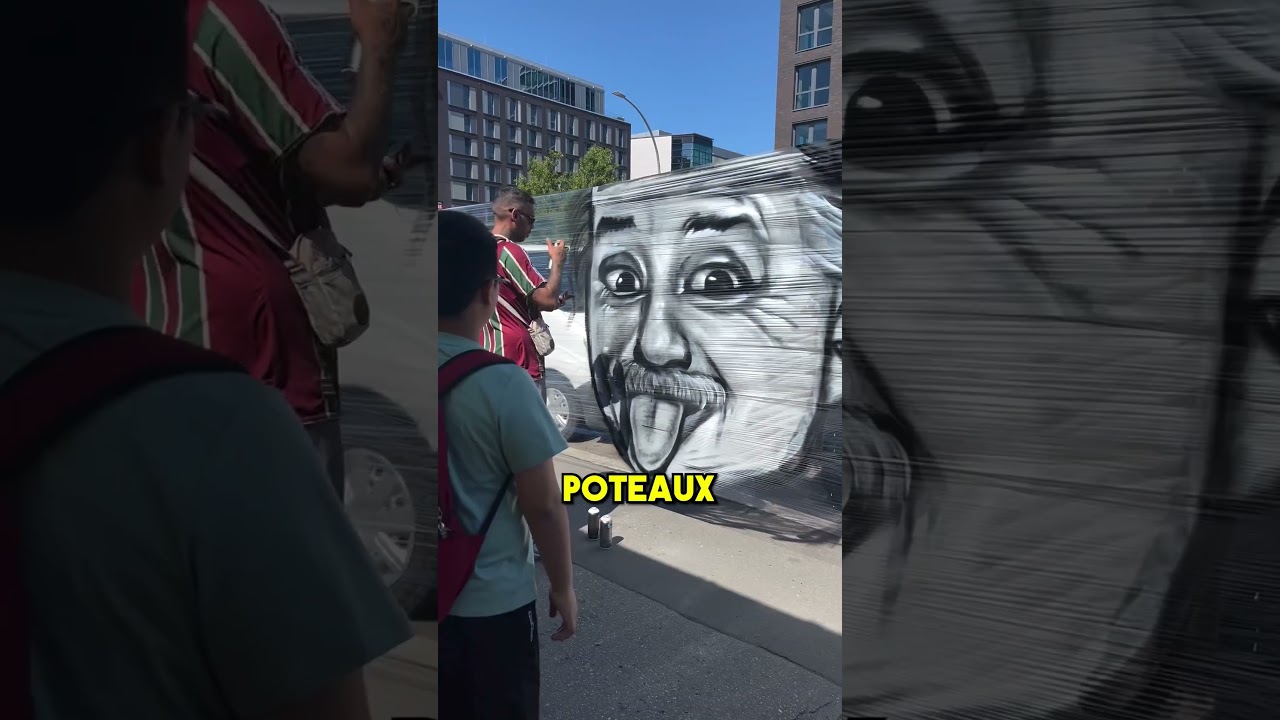 Artiste de Rue Dessine sur un Mur Invisible 🎨