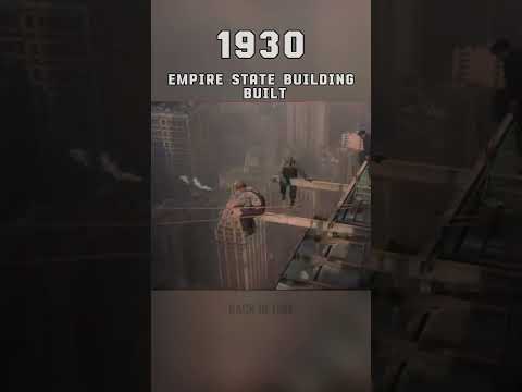 Workers building the Empire State building, 1930s [ 4K 60fps ]-Iconic Scenes Part 5#colorized