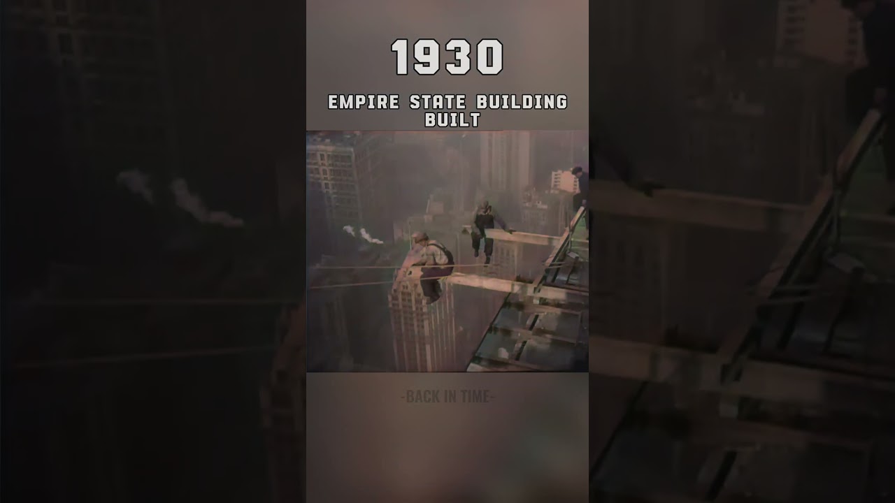 Colorized Footage of Empire State Building Construction Workers, 1930s [4K 60fps] – Iconic Scenes Part 5
