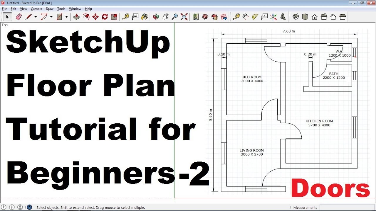 SketchUp Floor Plan Tutorial for Beginners πͺ