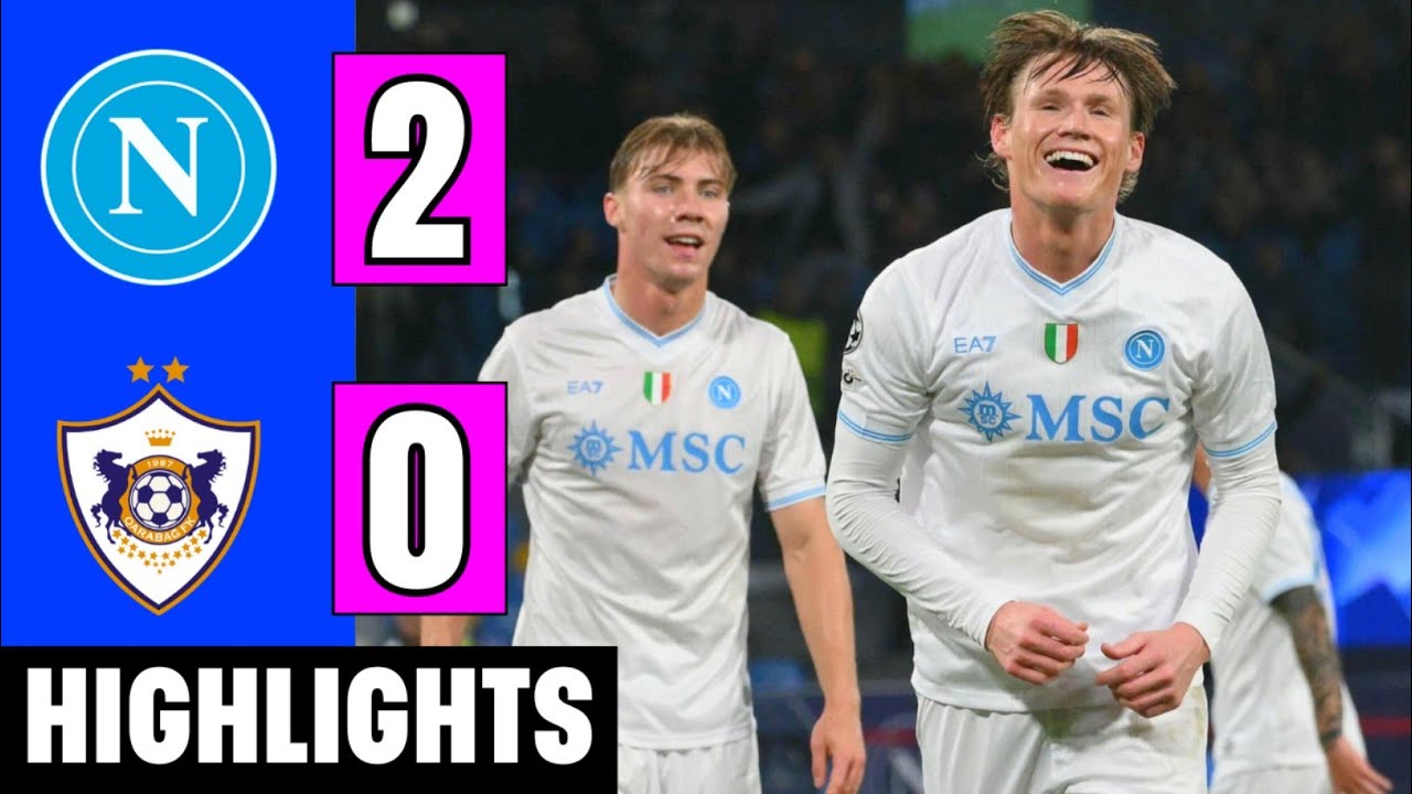 Napoli 2-0 Qarabag: McTominay & Janković Own Goal ⚽