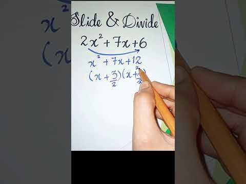 Slide & Divide Method | Factoring Trinomials | The Easiest Way To Factor A Trinomial !! #shorts