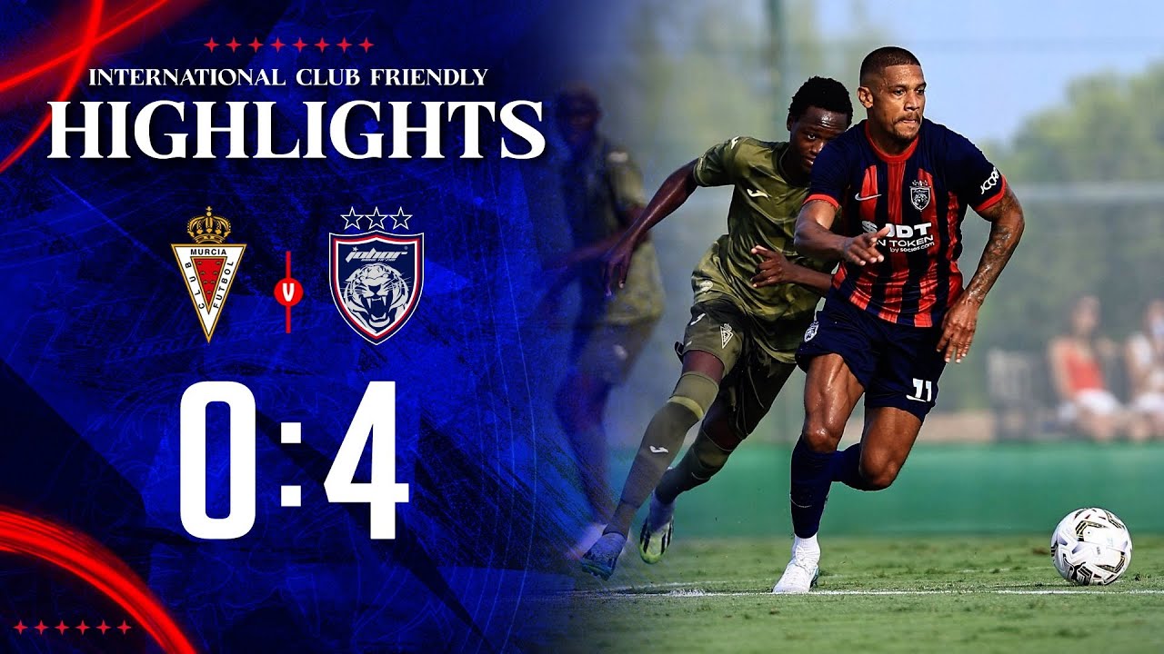 JDT Dominates Real Murcia Imperial 4-0 in International Friendly ⚽