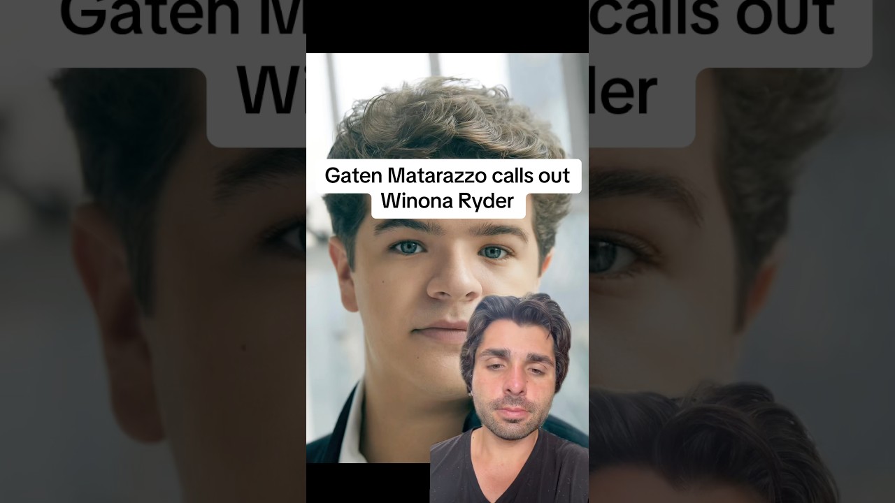 Gaten Matarazzo Calls Out Winona Ryder in Unexpected Moment 🎬