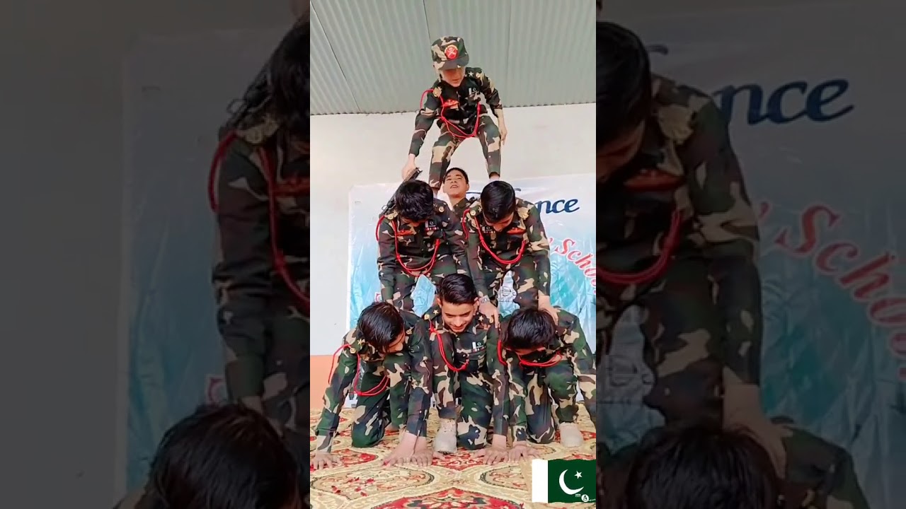 Pak Army Song at School for Defence Day 🇵🇰