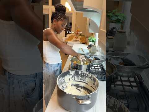 Cooking African food is truly a labor of love. 🇨🇲💛 #africanfood #recipe #puffpuff #cooking