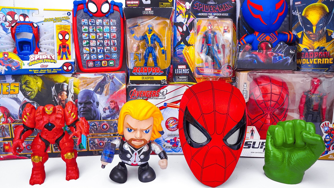Marvel Spiderman Toys Unboxing Review | Spider Man Mask | Marvel Spiderman Collection Toys