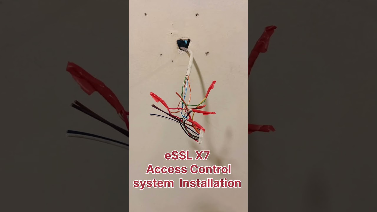 Essl X7 Door Access Control System Installation