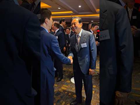 중앙일보 창간 60주년 기념식 손님 맞는 홍석현 중앙홀딩스 회장 #shorts #홍석현 #중앙일보